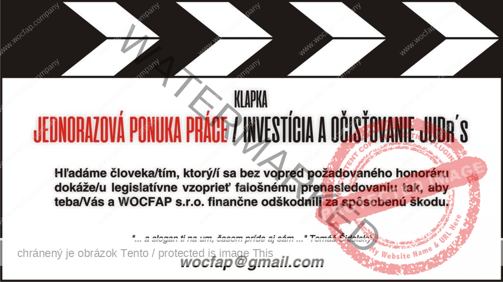 Dve Prešovské vrany vs WOCFAP s.r.o. - ponuka práce