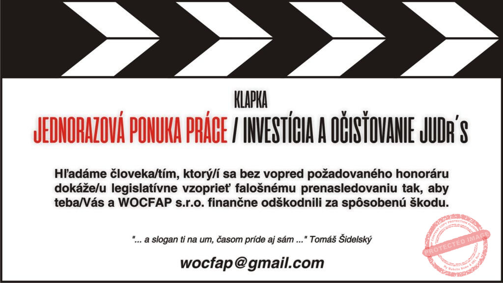 Dve Prešovské vrany vs WOCFAP s.r.o. - ponuka práce